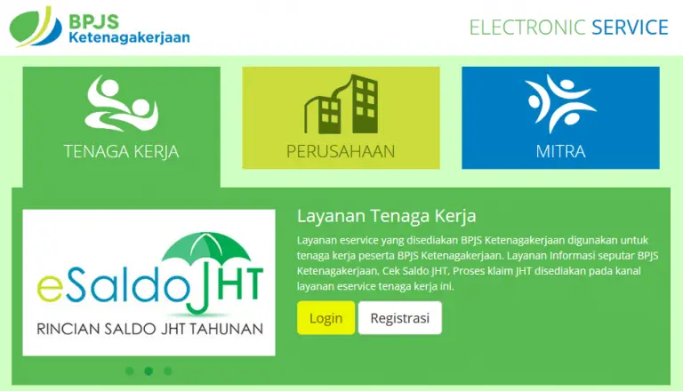 Cara Cek Saldo BPJS Ketenagakerjaan Lewat Online - BPJS Ketenagakerjaan Website 768x440